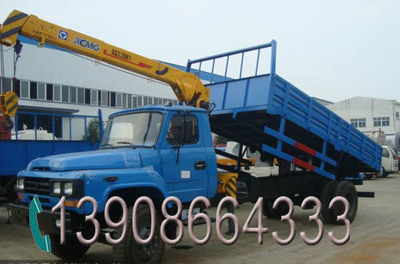 东风140随车吊带自卸翻斗——多功能起重运输专用汽车